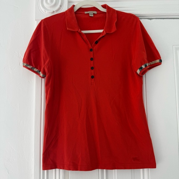 Burberry Tops - Burberry Red Knit Top
